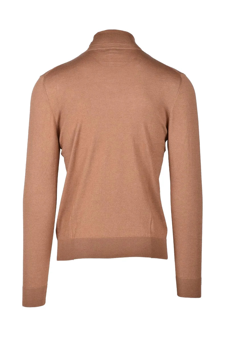 Men's Silk and Cashmere Sweater - Beige