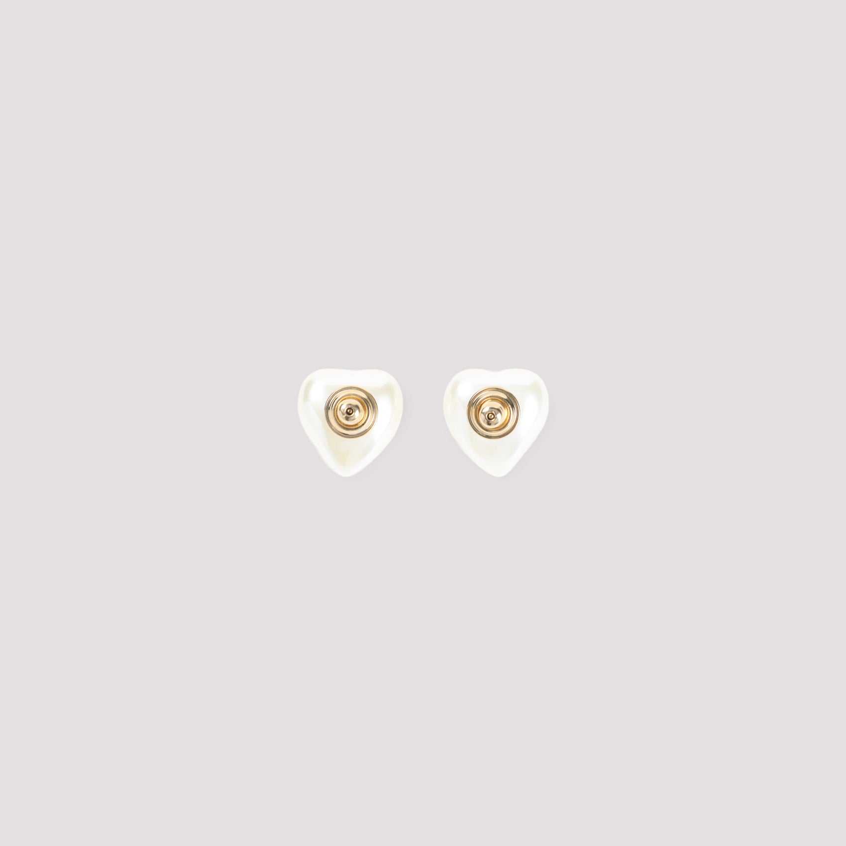 Heart-Shaped Pearl Earrings