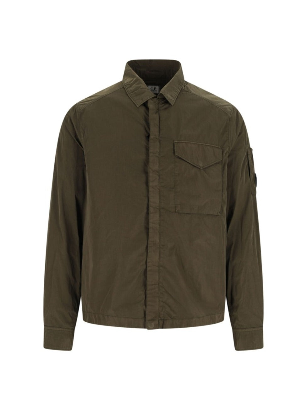 Logo Shirt Jacket – Green