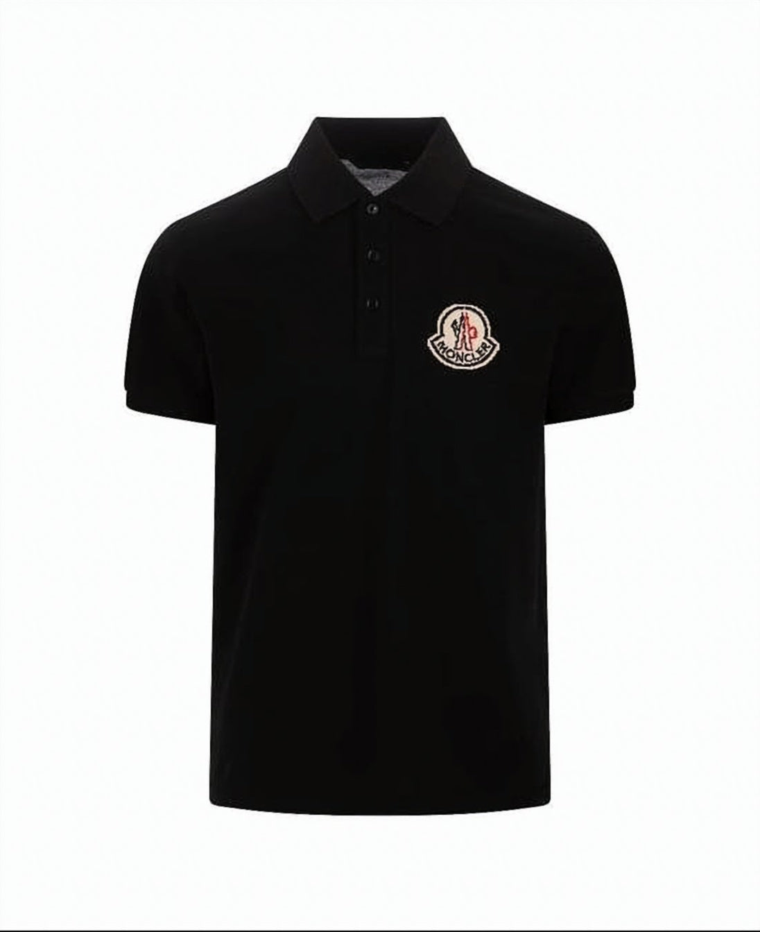 Short-Sleeve Polo Shirt with Ribbed Collar