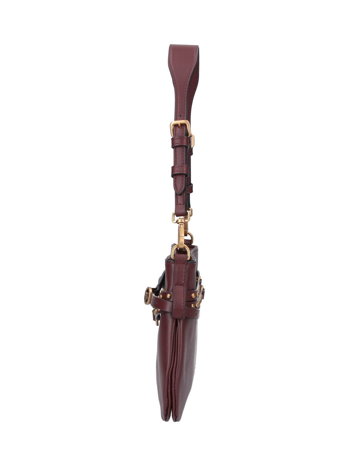 Burgundy Medium Belt Shoulder Bag