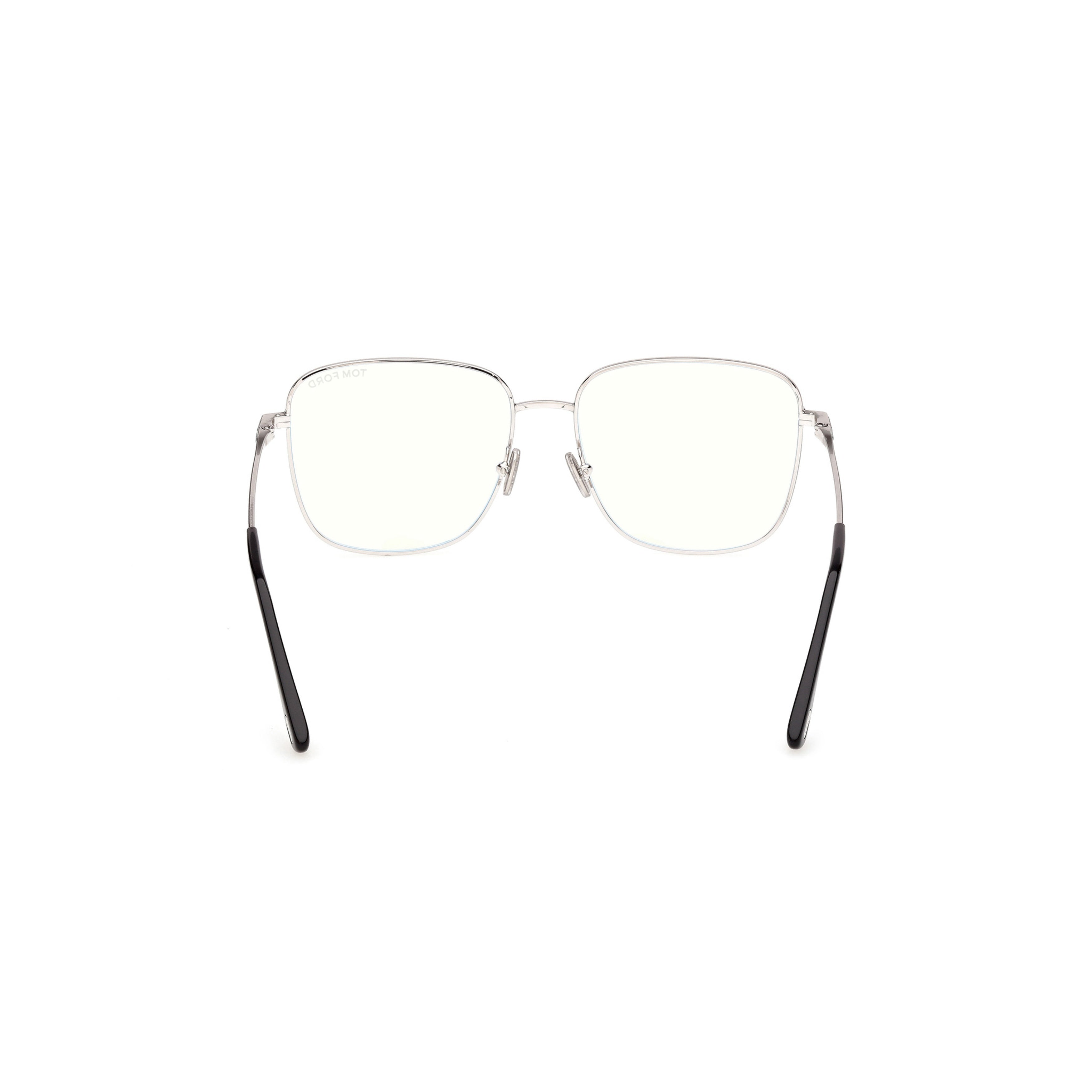 Ft6136-B Square-Shaped Silver-Toned Eyeglasses