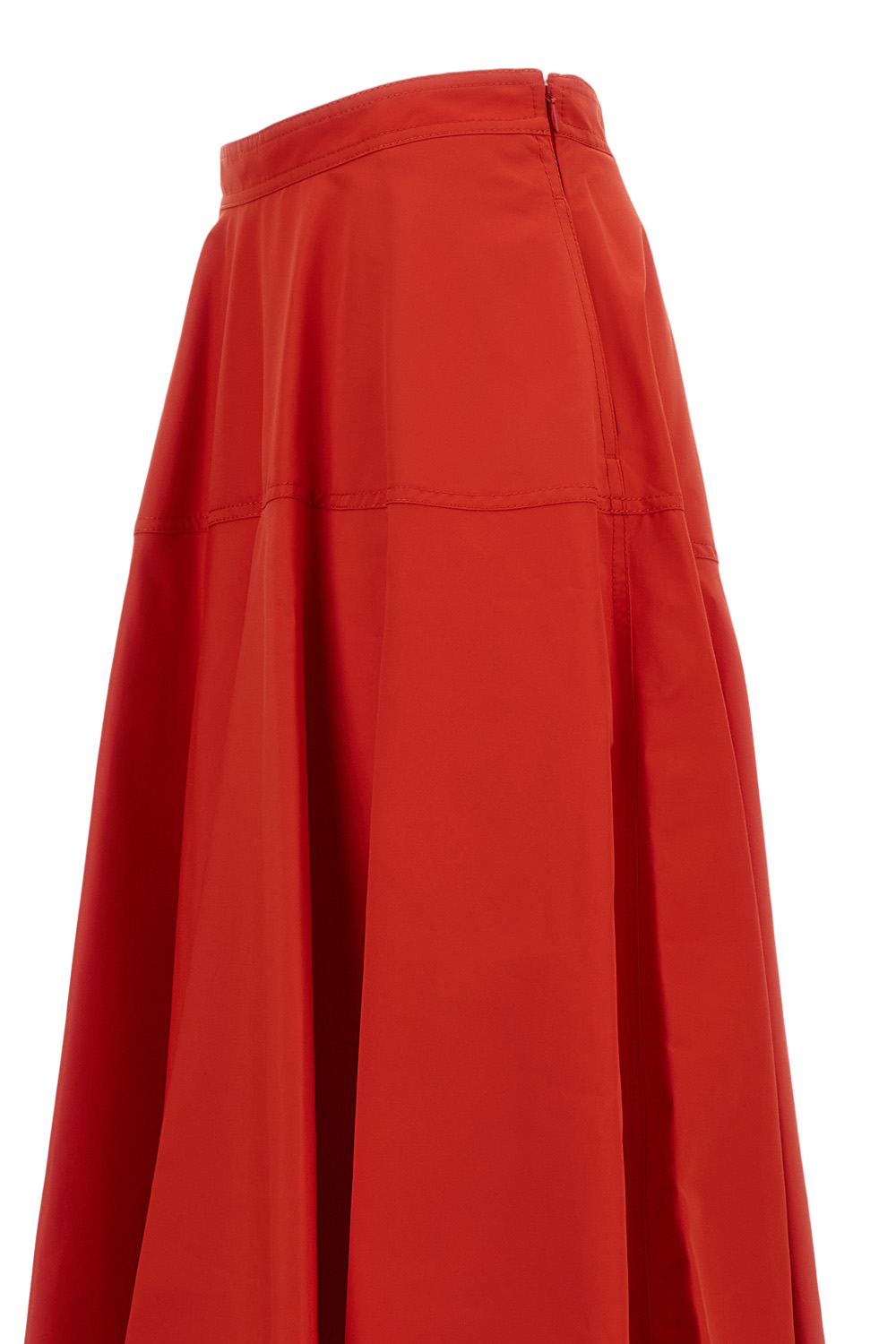 Classic Red Skirt with Smooth Texture