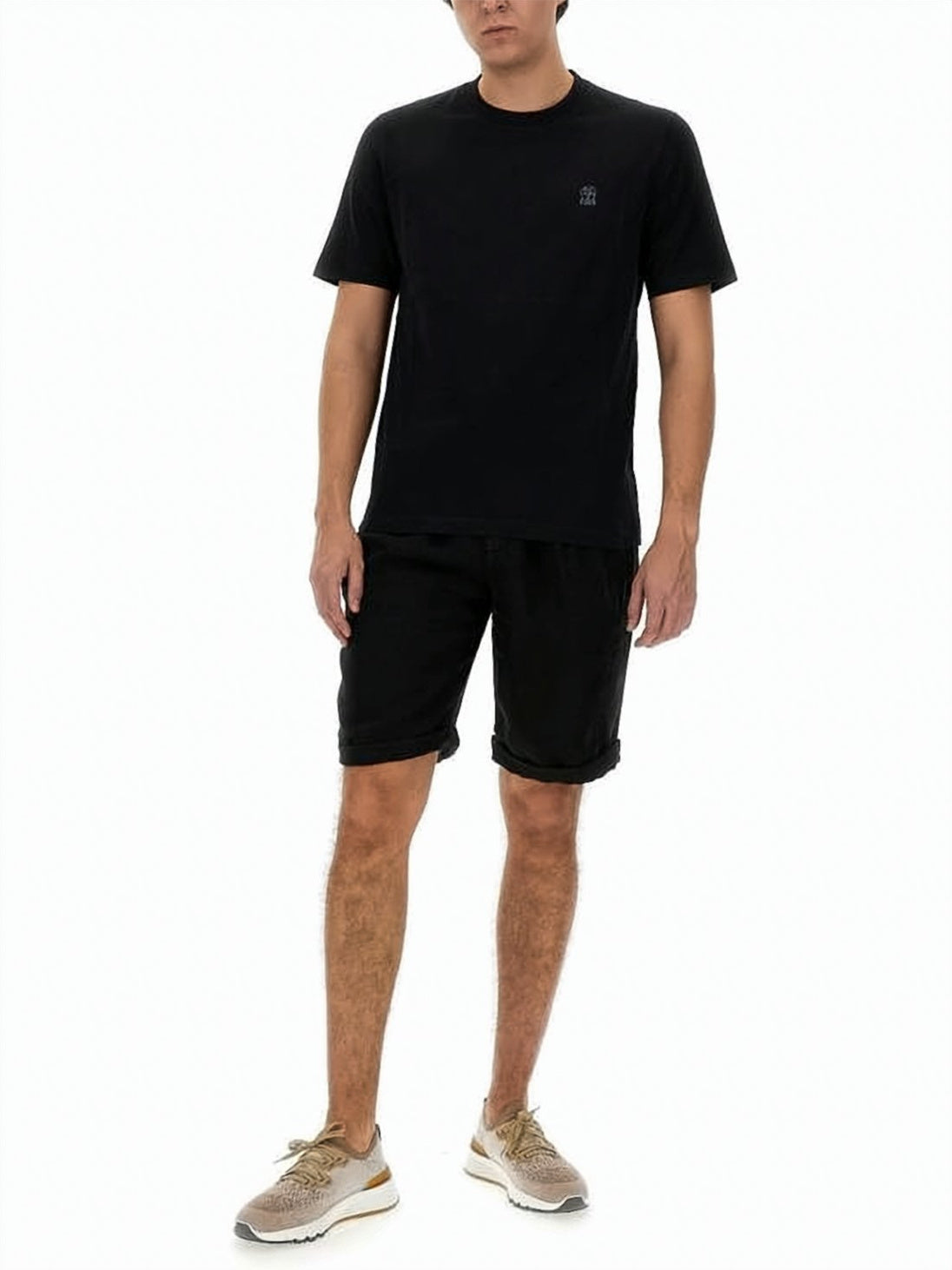 Cotton Jersey Crew Neck T-Shirt
