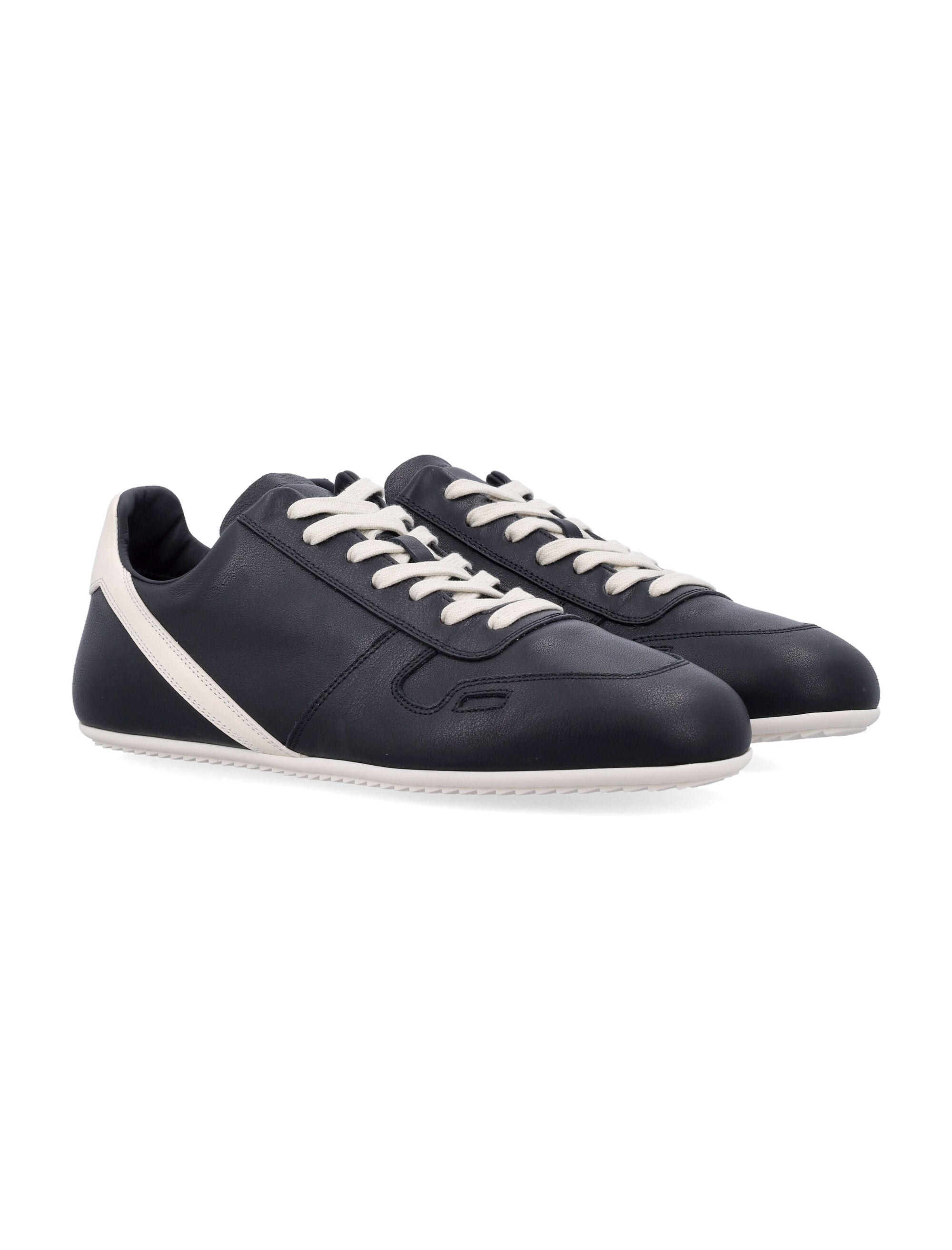 Low-Top Minimal Sneaker With Angled Side Stripe