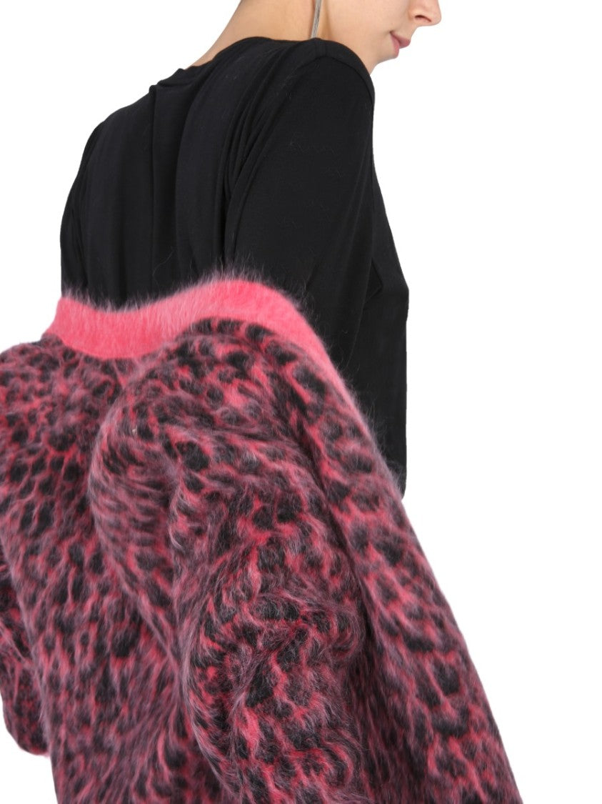 Leopard Jacquard Cardigan