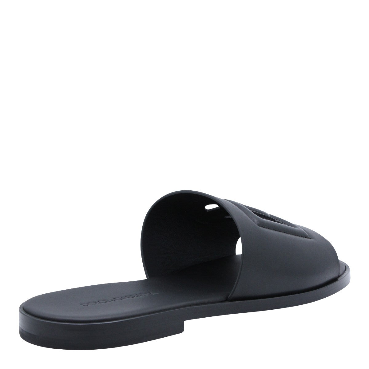 Matte Black Flat Shoes with Rounded Toe