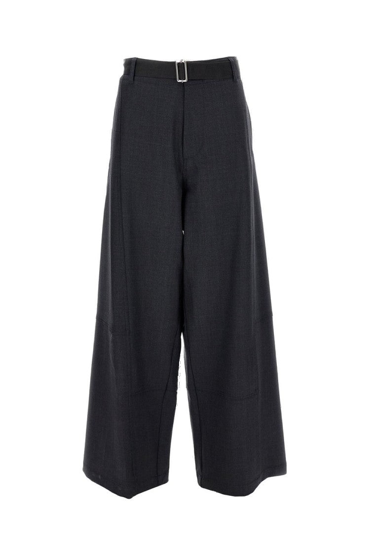 Wide-Leg Virgin Wool Trousers