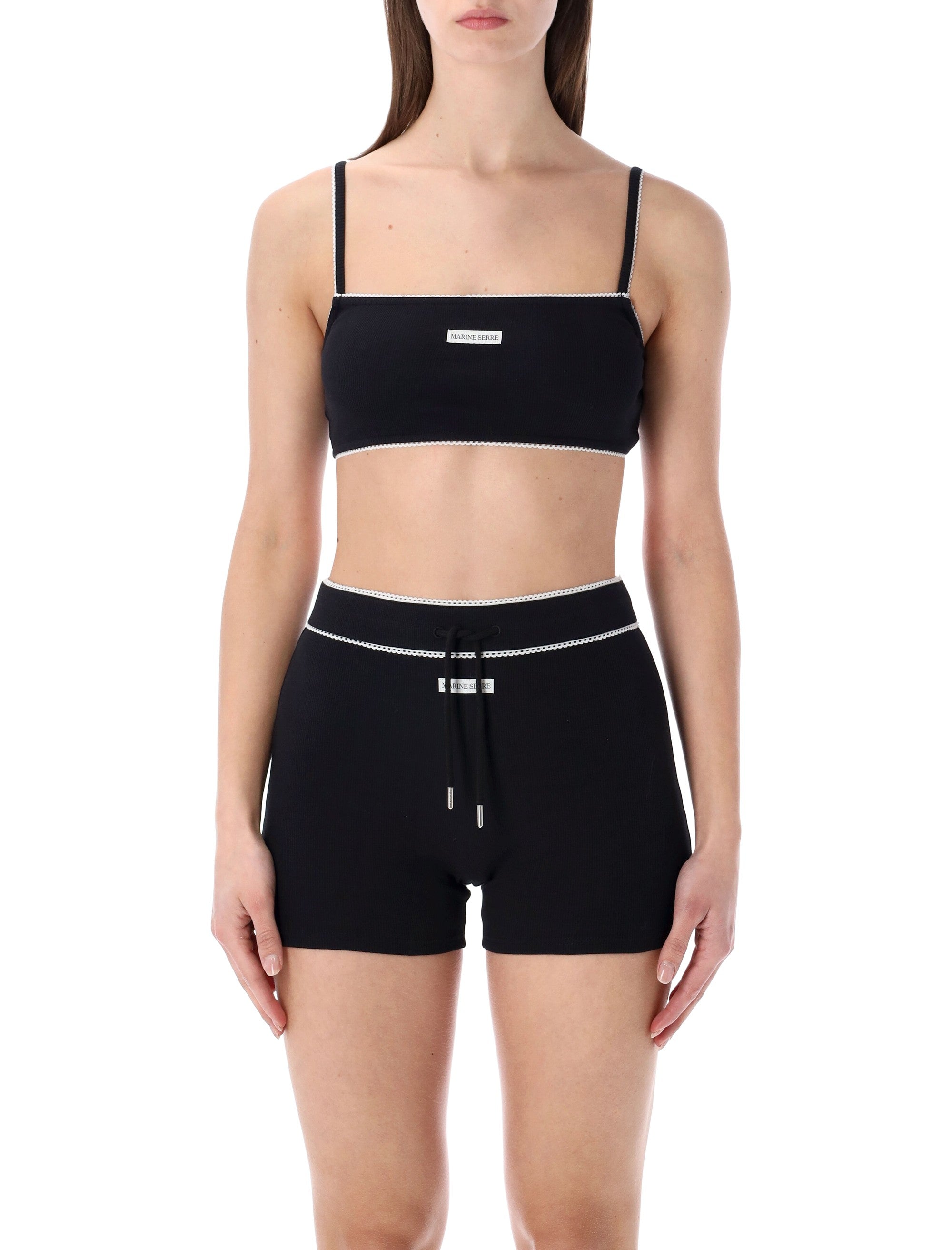 Ribbed Fine Strap Bra