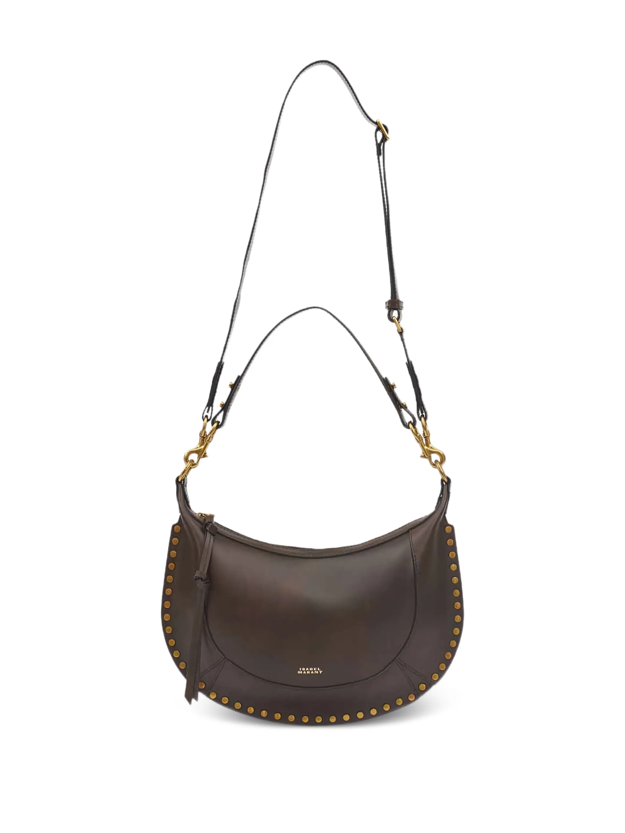 Black Naoko Smooth Leather Shoulder Bag