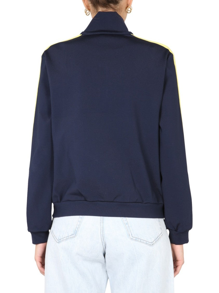 Relaxed Fit Sweatshirt With High Collar