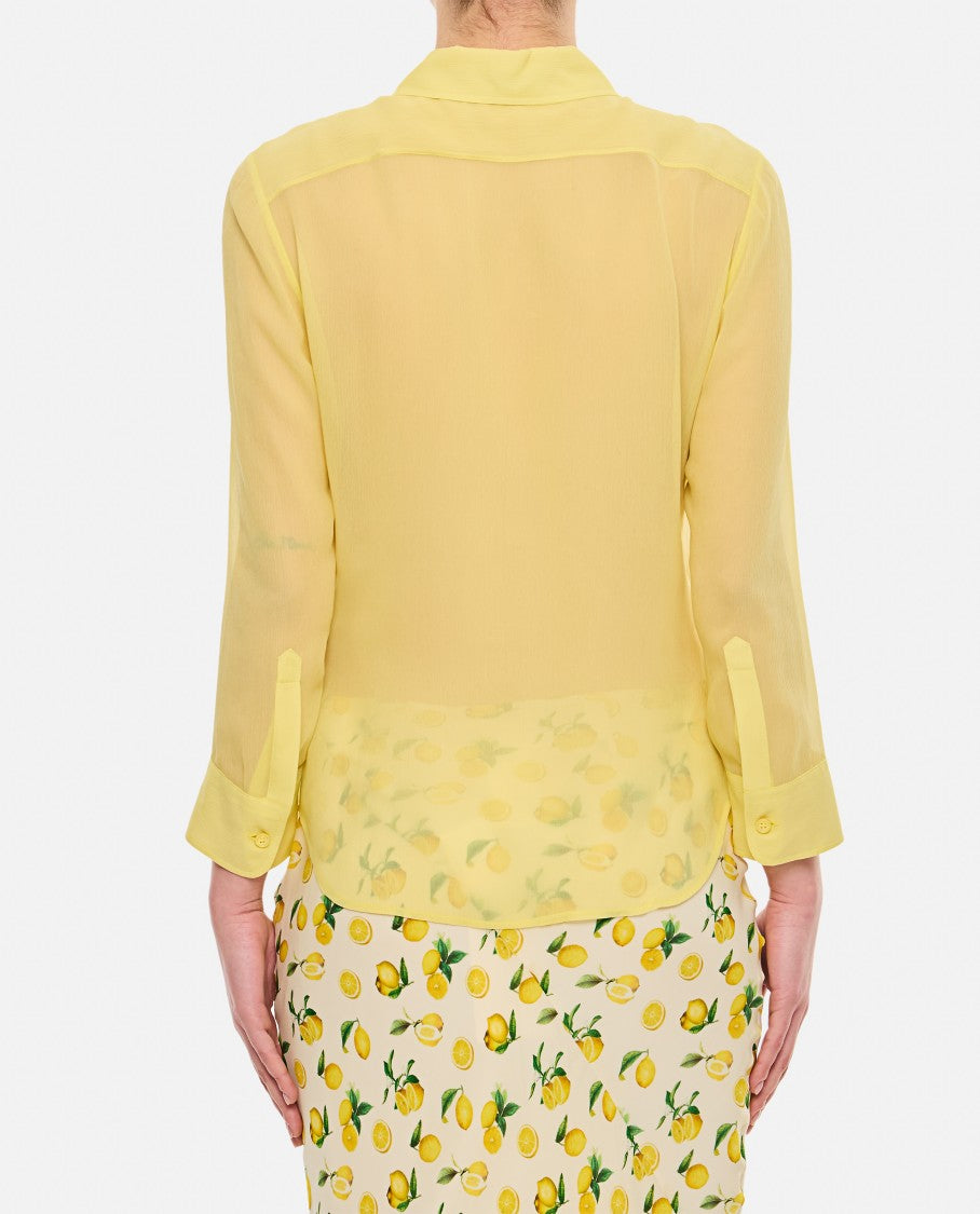 Ruffled Slim Shirt