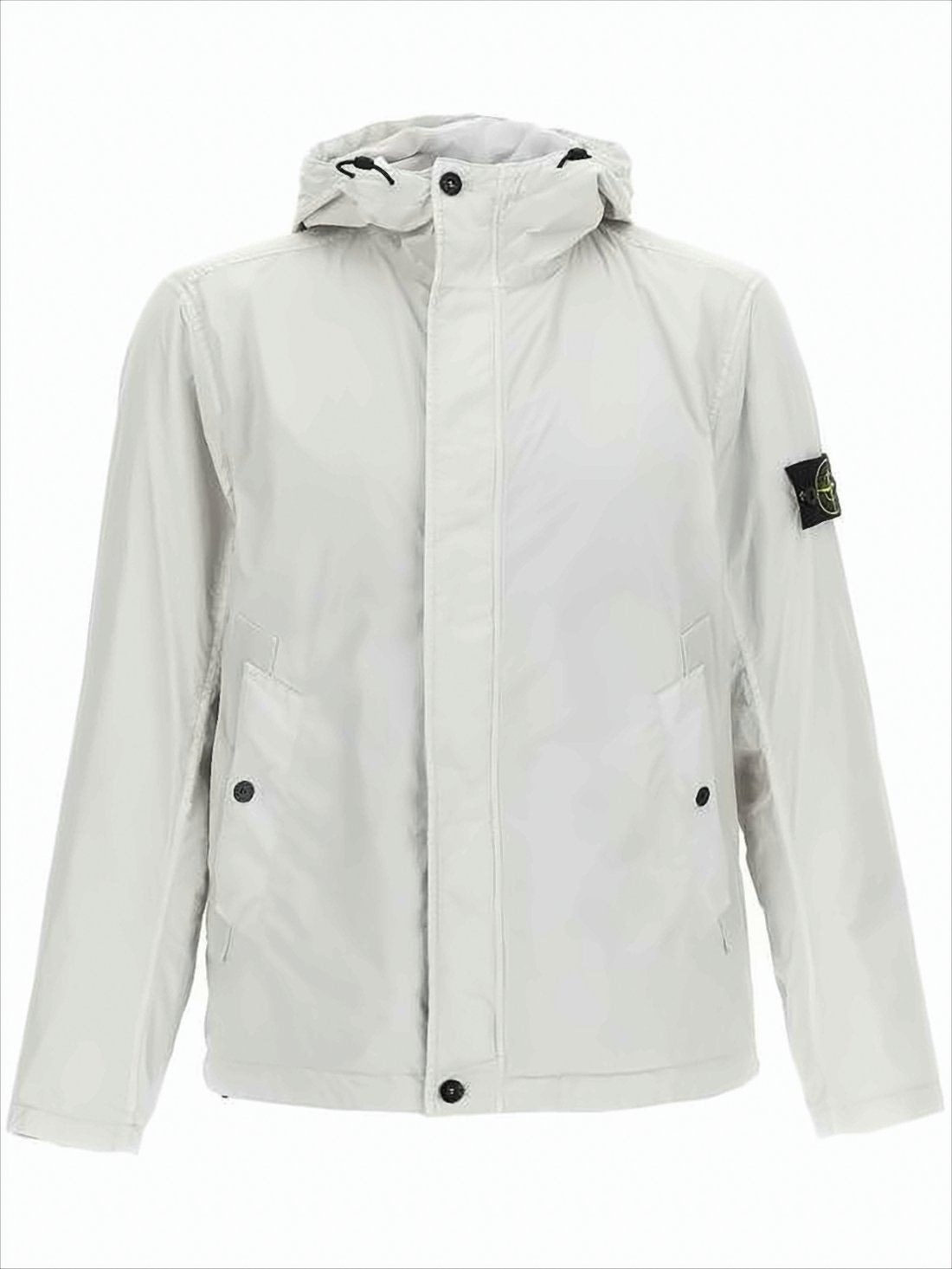 Relaxed-Fit Nylon Jacket with Adjustable Hood
