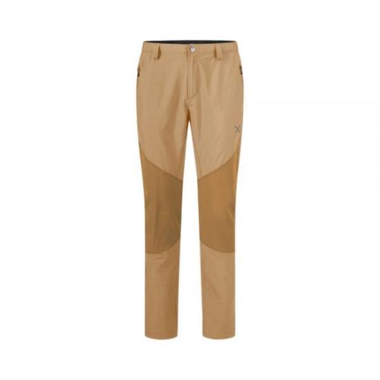 Two-Tone Straight Fit Pants with Reinforced Details