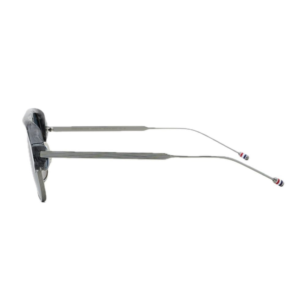 Squared Aviator Sunglasses In Grey Havana Acetate Ues954A - G0003