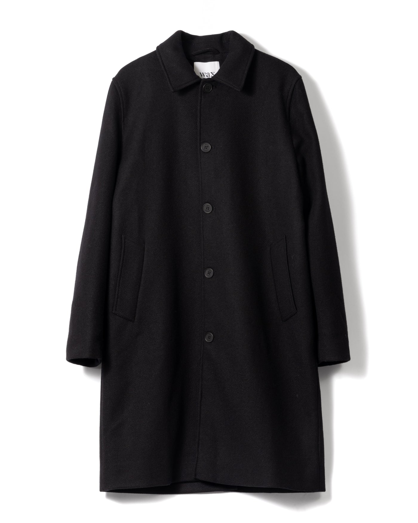 Wool Twill Stan Coat with Minimalist Design