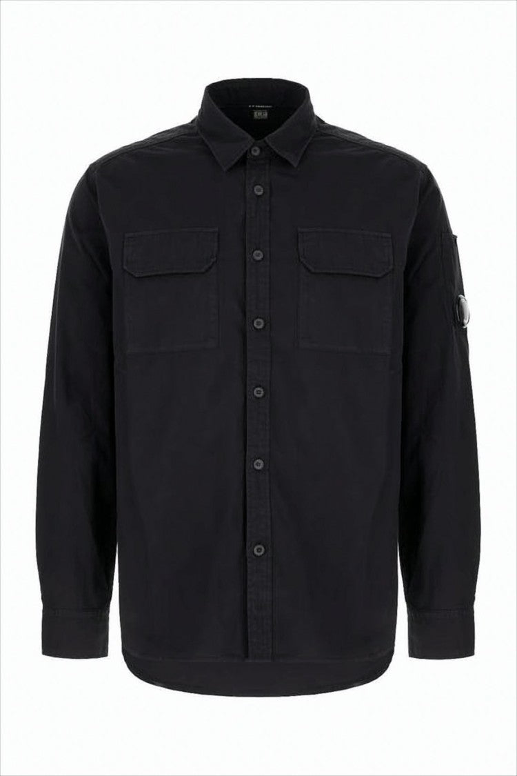Long-Sleeve Casual Shirt with Classic Collar