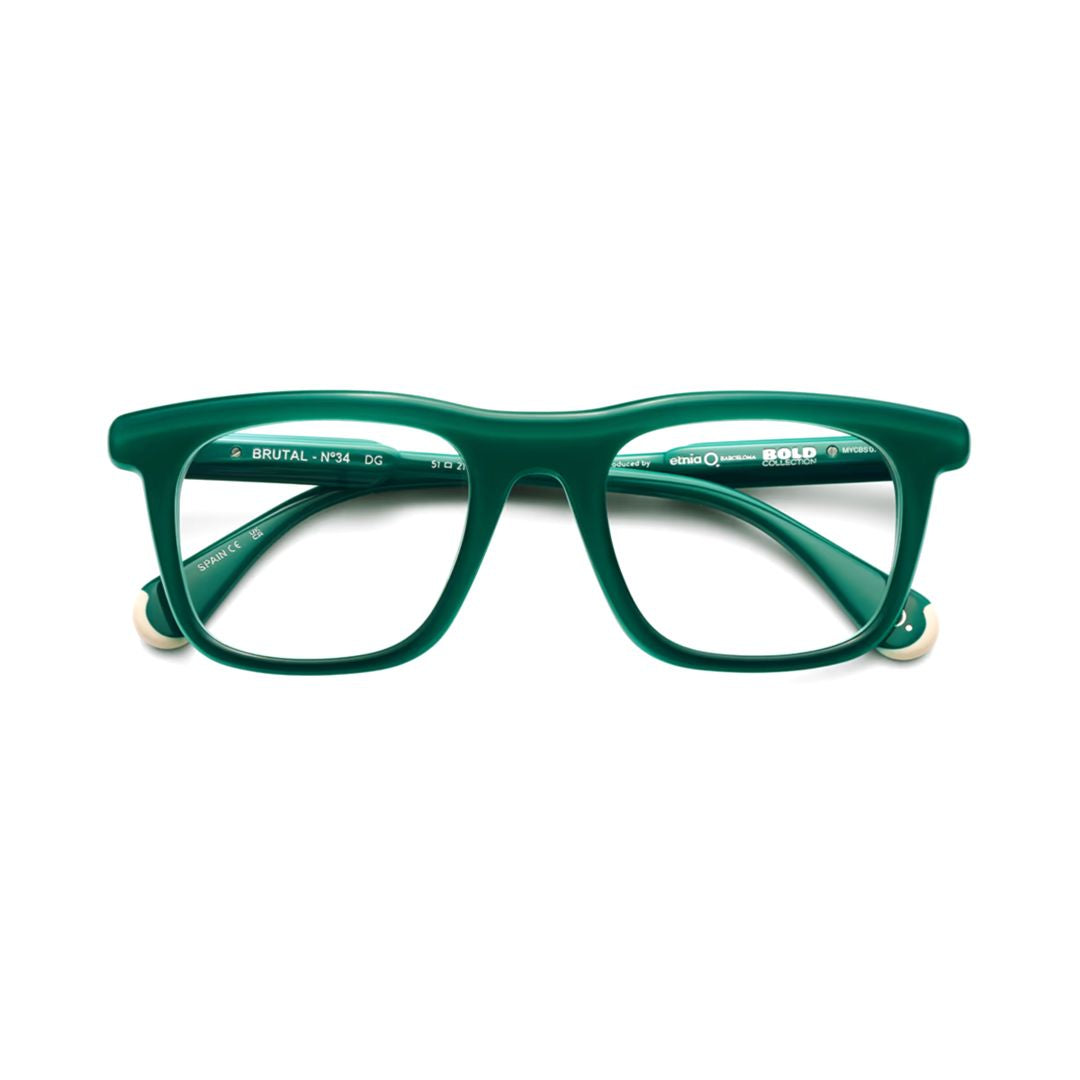 Brutal No.34 Bold Rectangular Frame Eyeglasses with Matte Finish