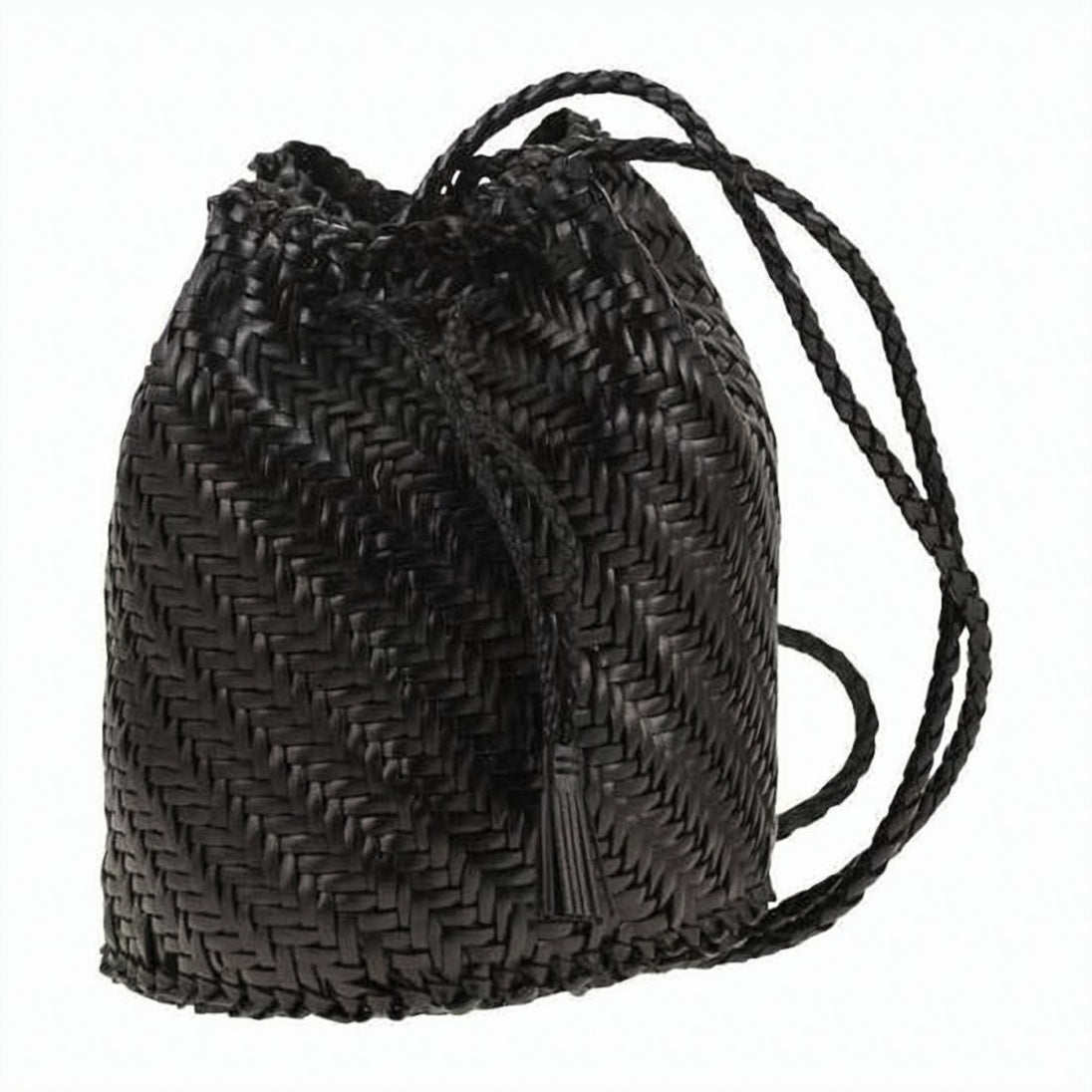 Buffalo Leather Woven Backpack
