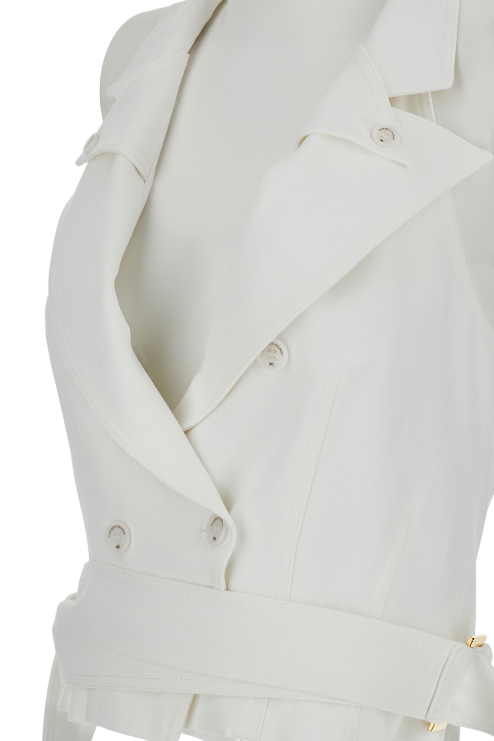 Double-Breasted Sleeveless Vest