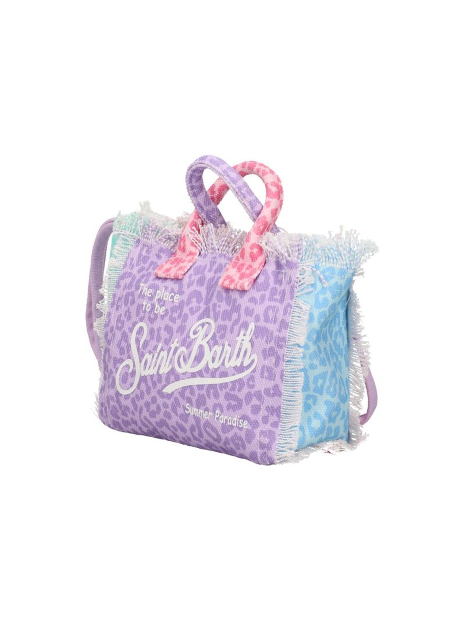Pastel Leopard Print Rectangular Tote Bag
