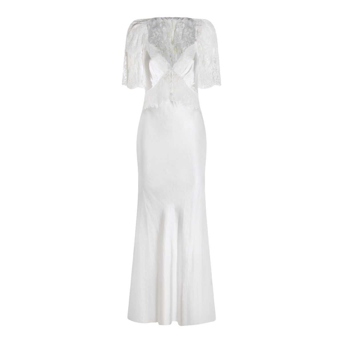 Maxi Dress with Lace Overlay