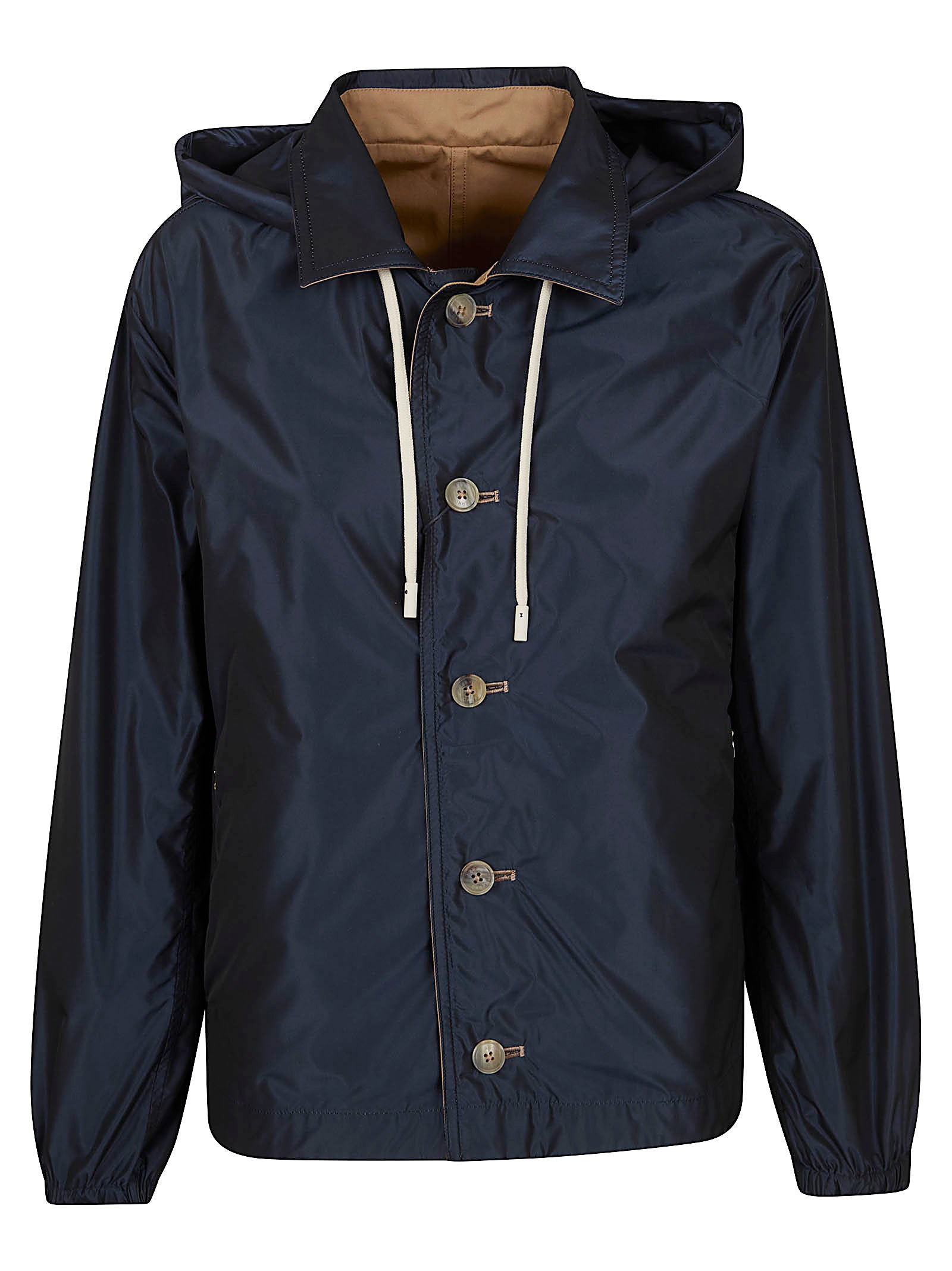 Reversible Cropped Jacket with Hood