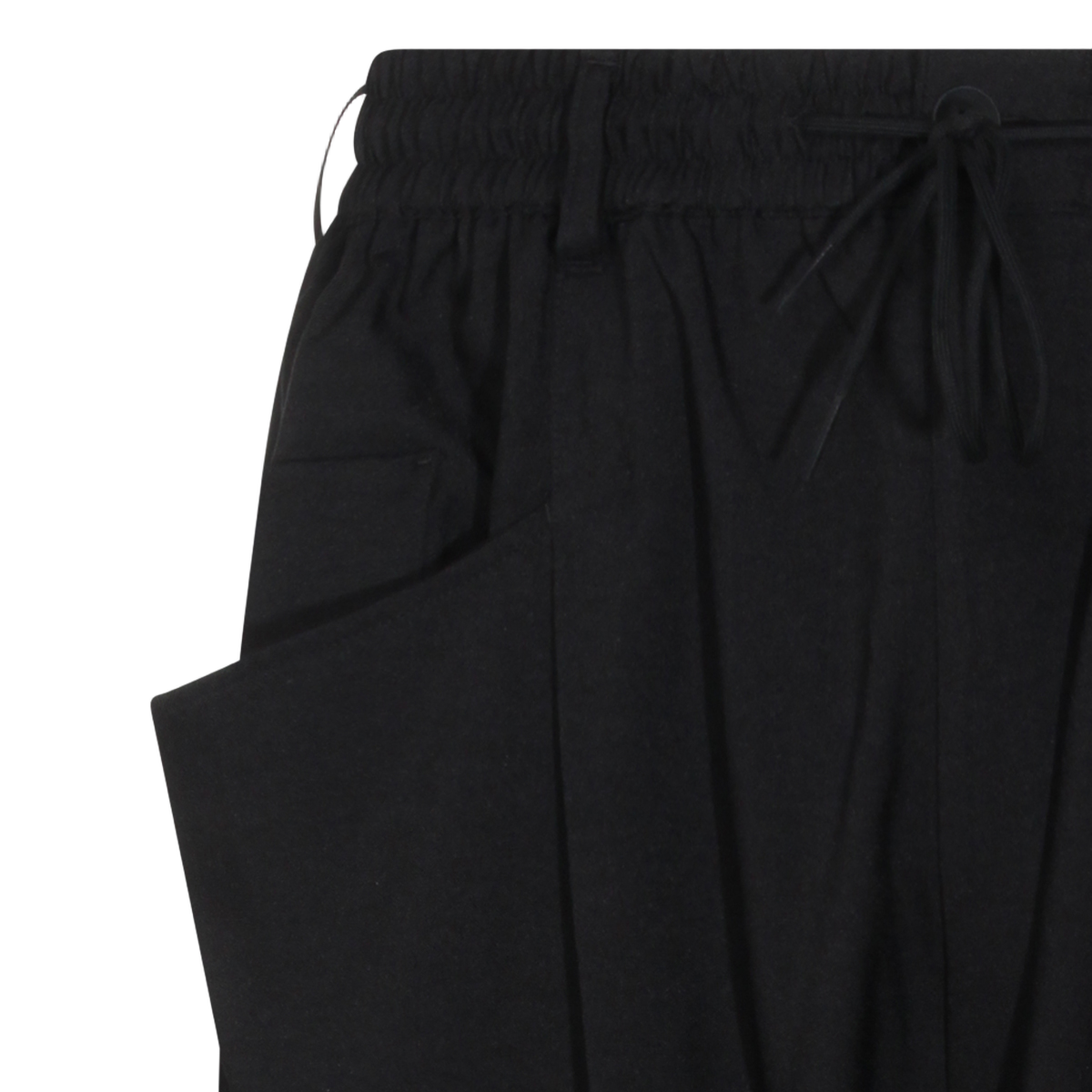Relaxed Fit Black Trousers with Cargo Pockets