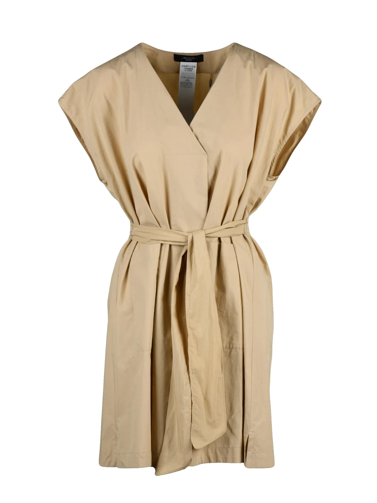 Beige Mitico Cotton Tunic Dress