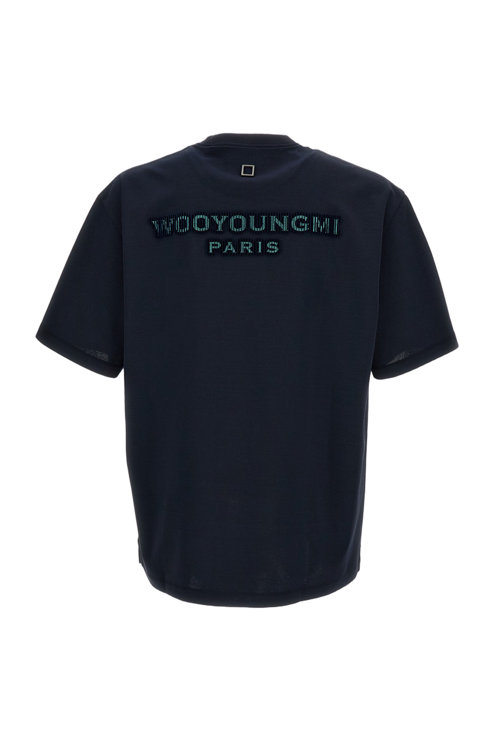 Blue Logo Cotton T-Shirt