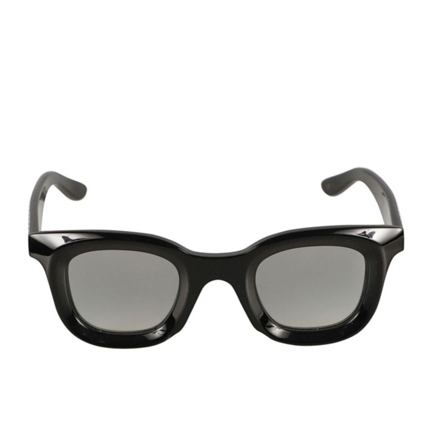 Joya Checkerboard Pattern Sunglasses with Gradient Grey Lenses
