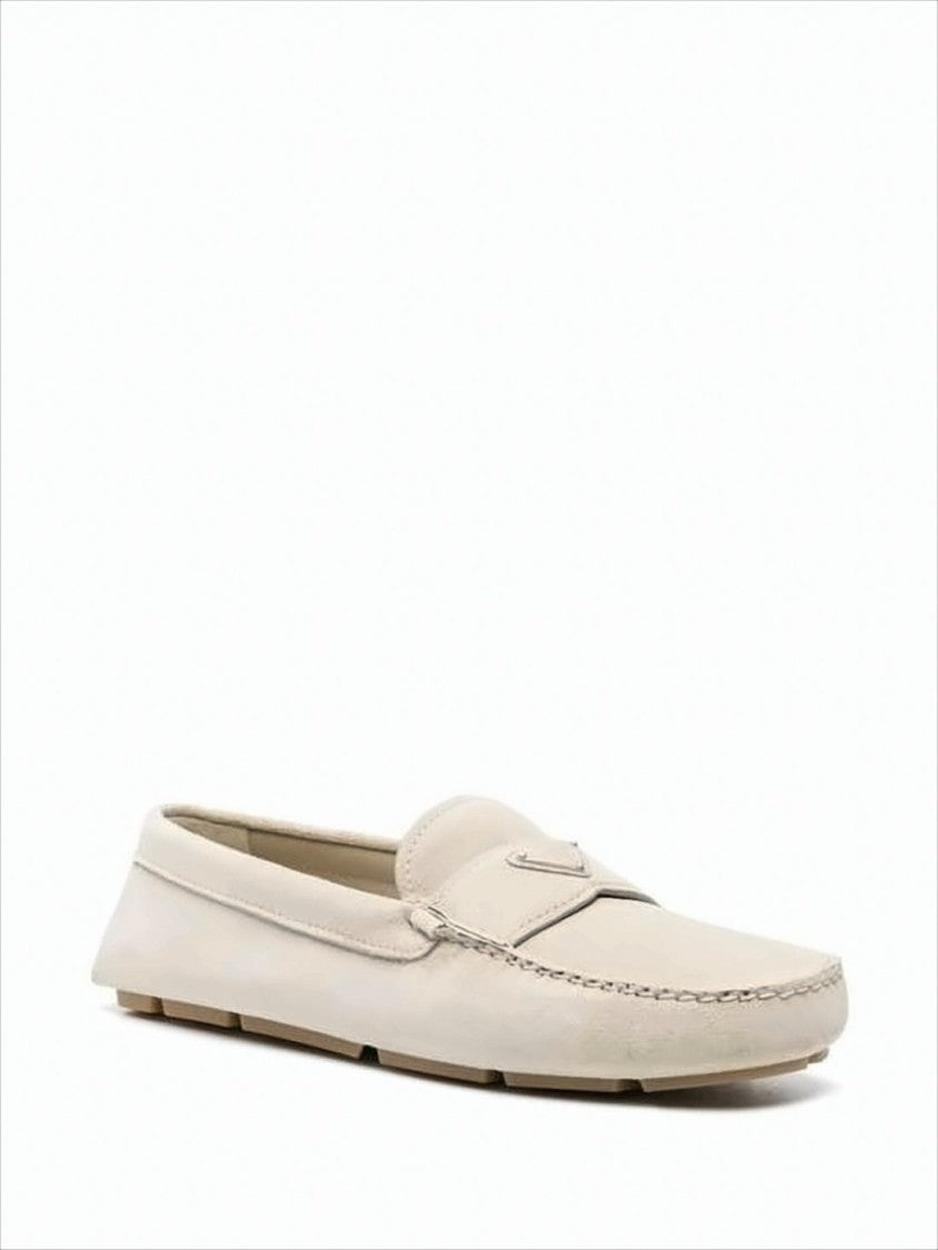 Suede Loafer with Minimalist Design and Rubber Grip Sole