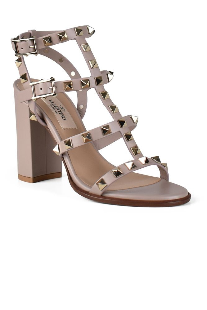 Powder Pink Rockstud Sandals