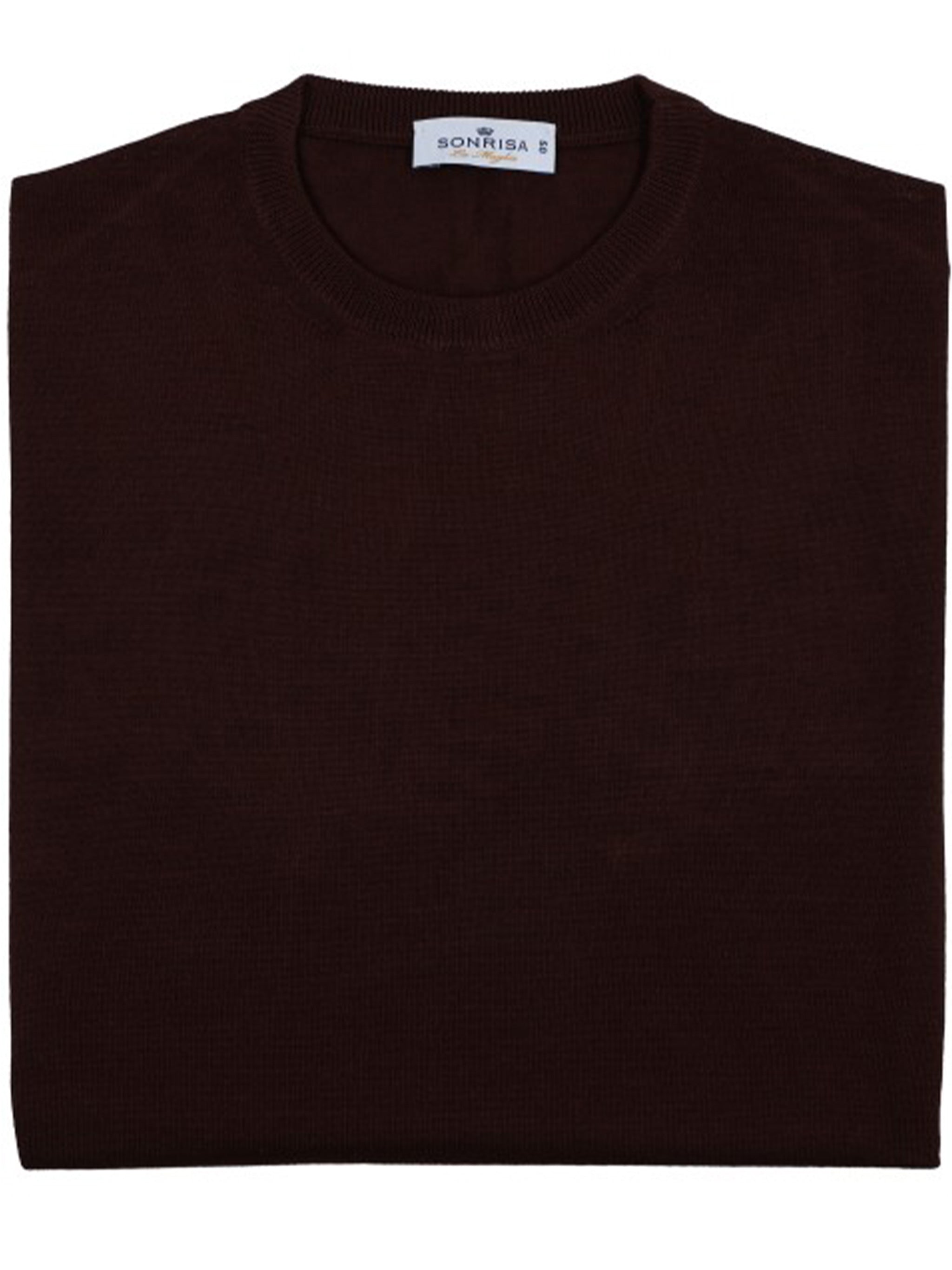 Burgundy Maglieria Classica Crew Neck Sweater