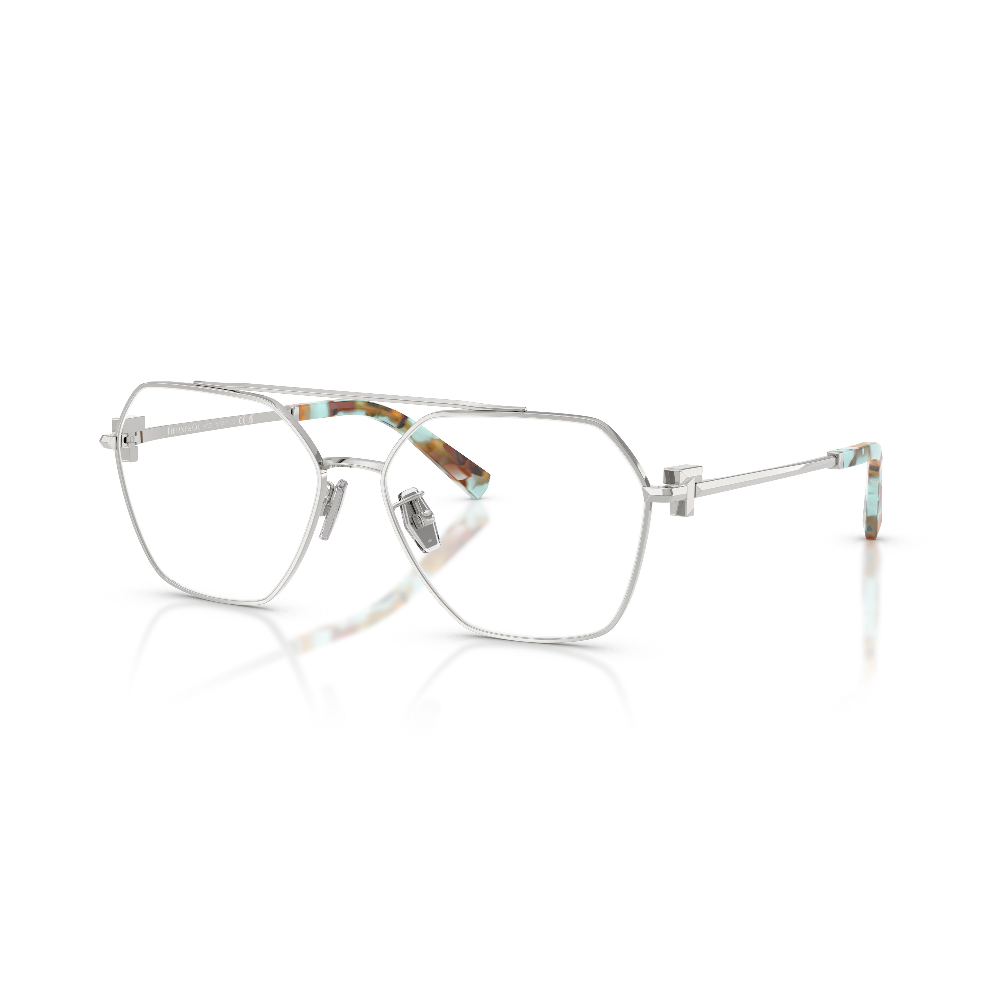 0tf1169 Geometric Steel Frame Eyeglasses