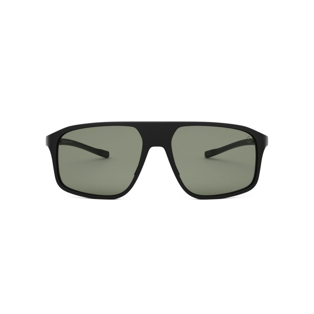 Th40022u Rectangular Matte Black Sunglasses