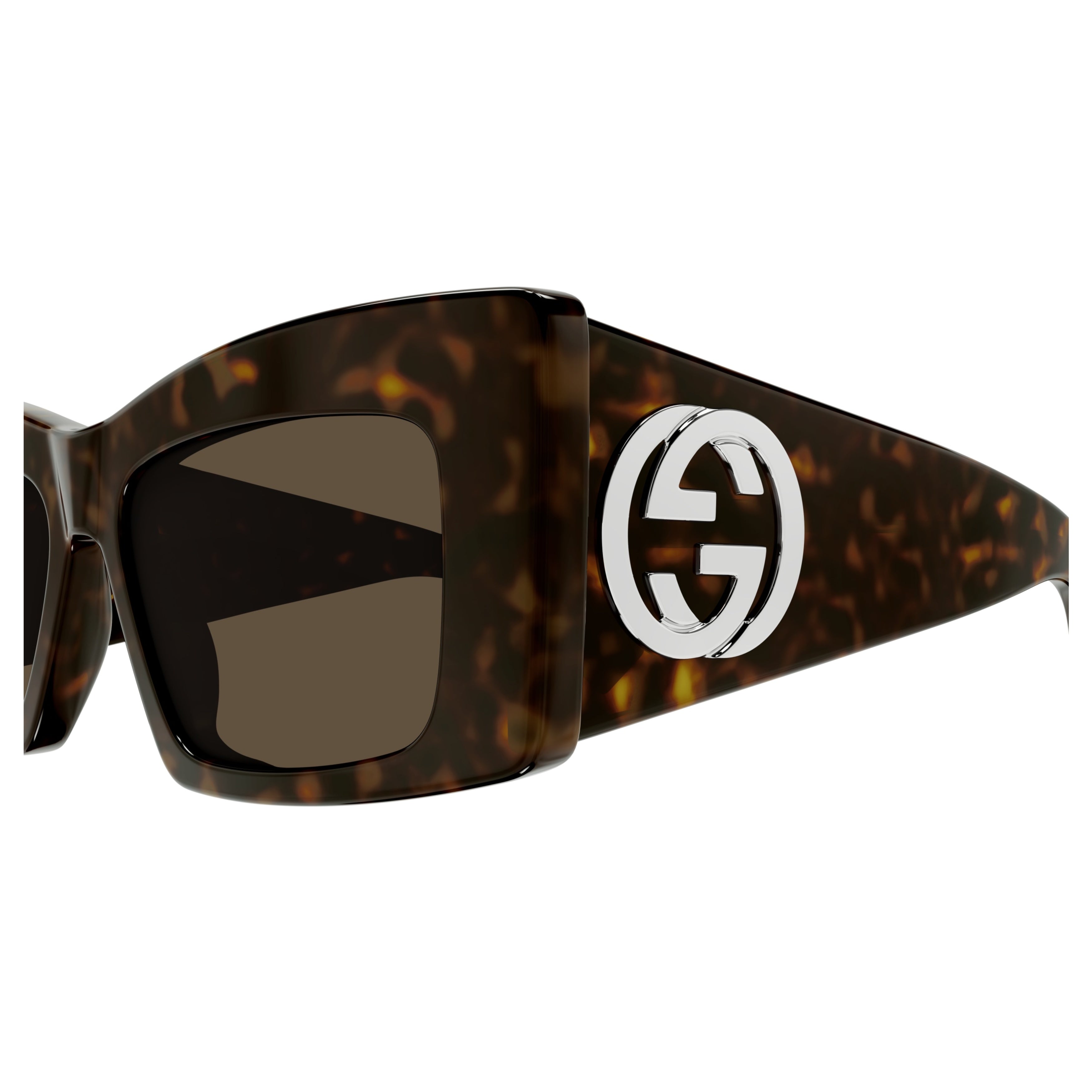 Gg1842s Oversized Square Tortoiseshell Sunglasses