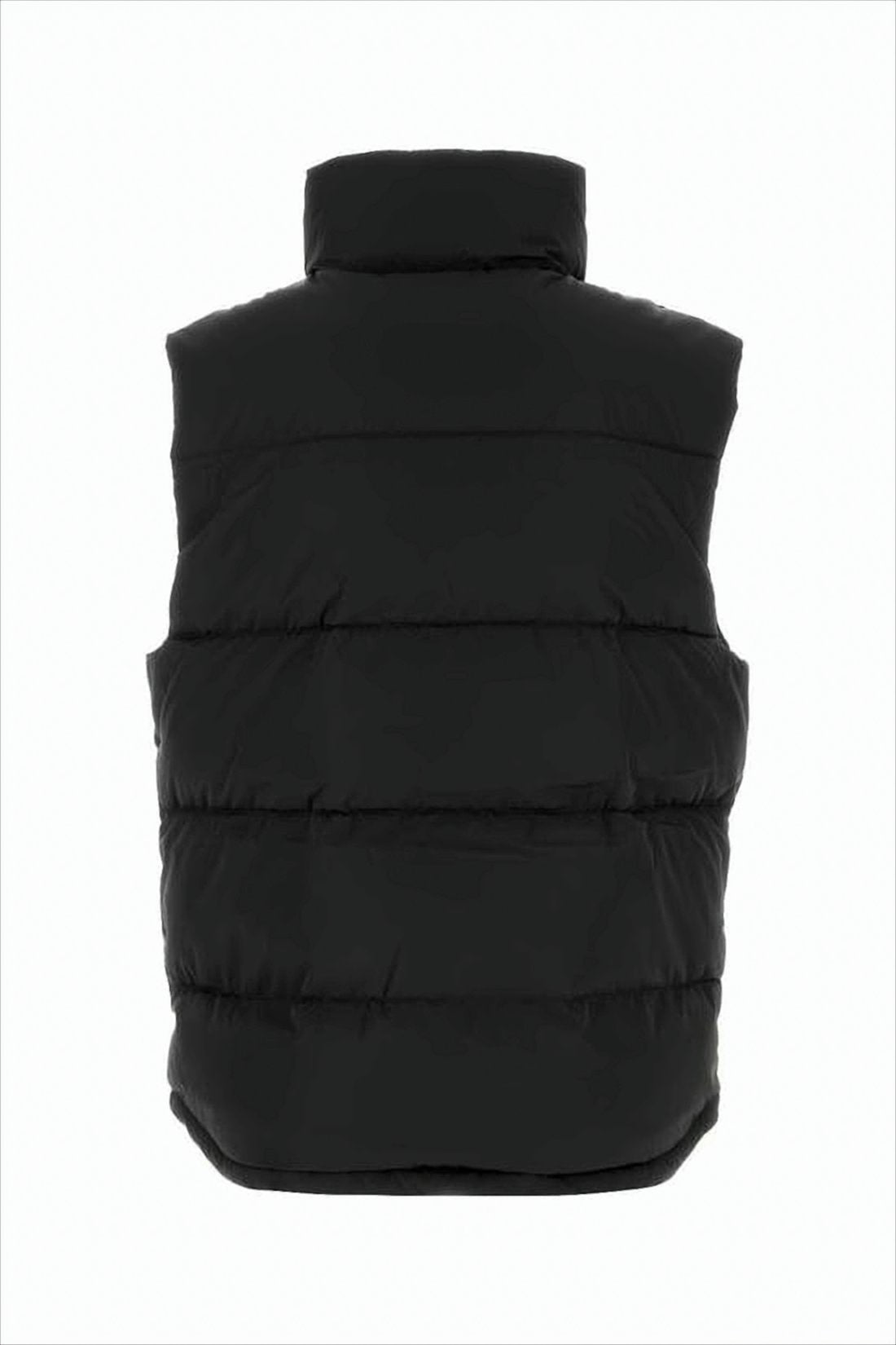Padded Vest with High Collar