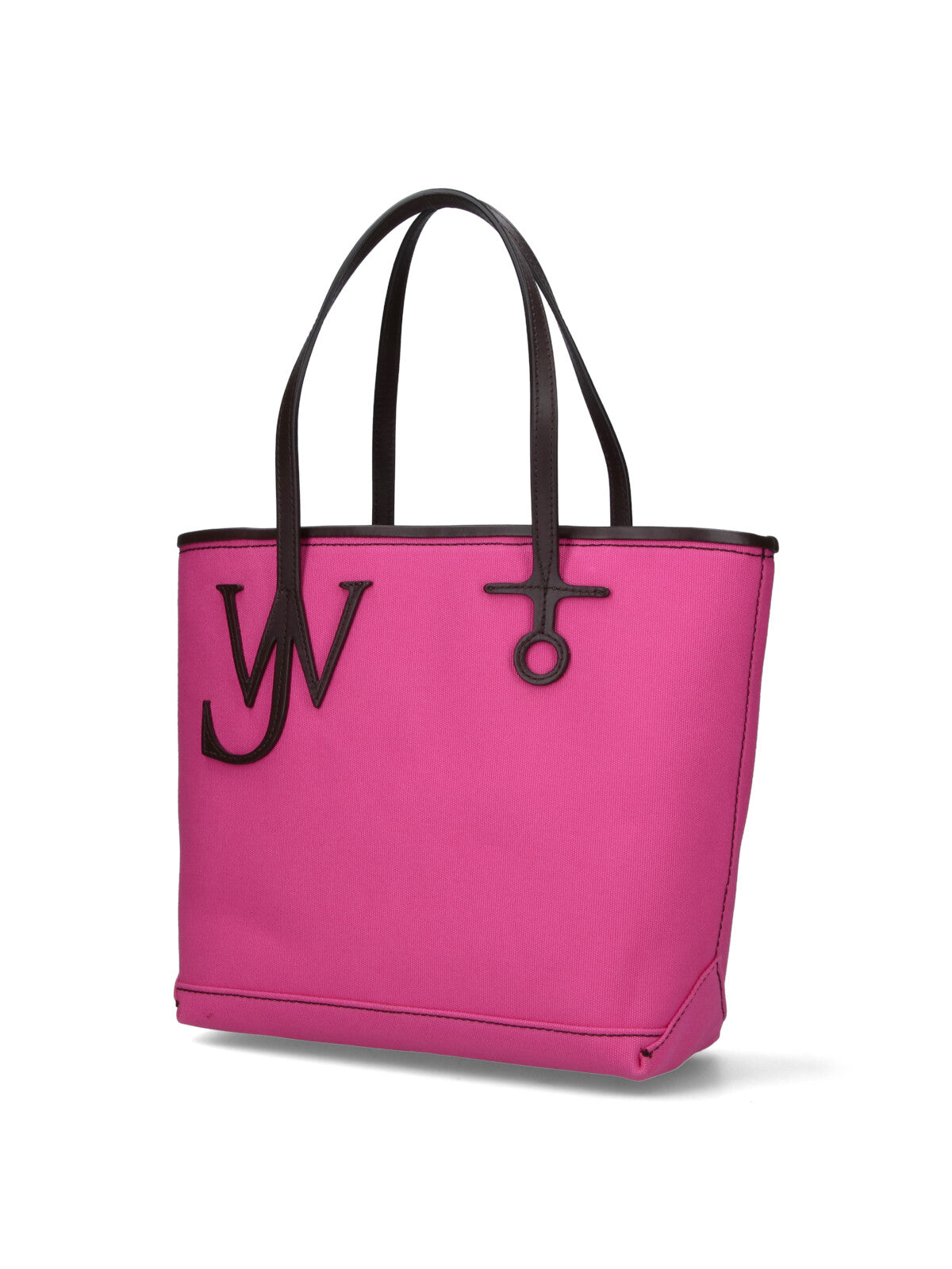 Pink Anchor Structured Canvas Logo Tote