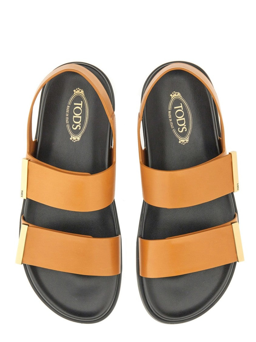 Brown Calfskin Sandals