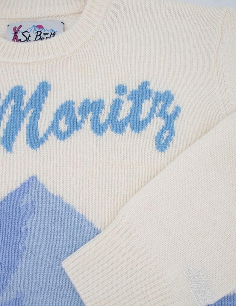 Mountain-Print Fleece Sweatshirt