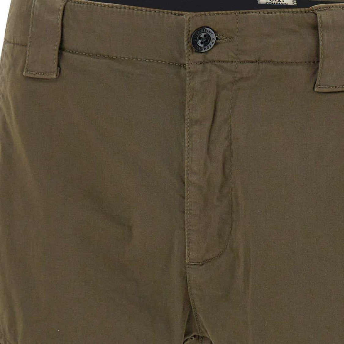 Structured Brown Shorts With Multiple Pockets