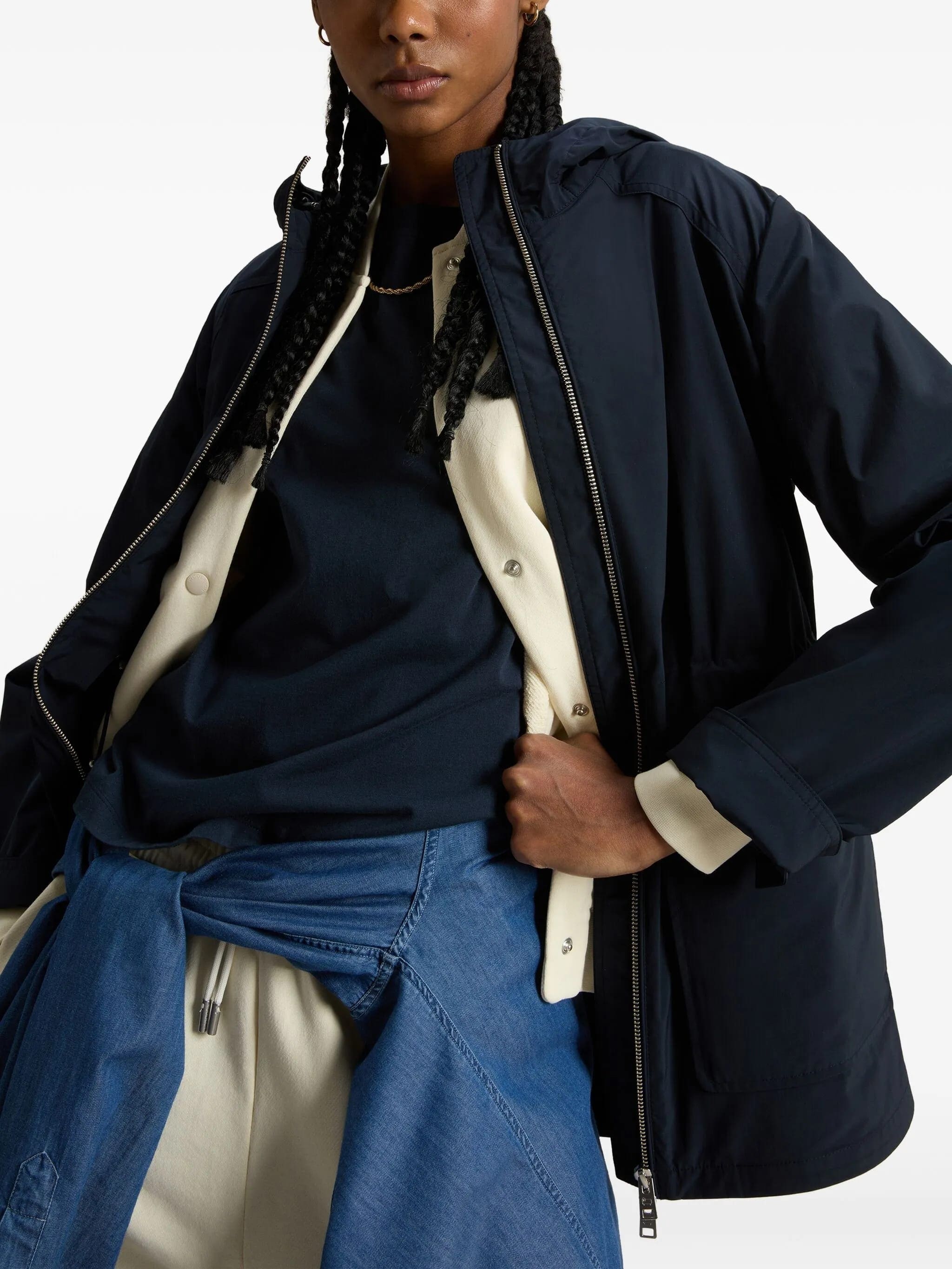 Urban Touch Water-Repellent Hooded Jacket