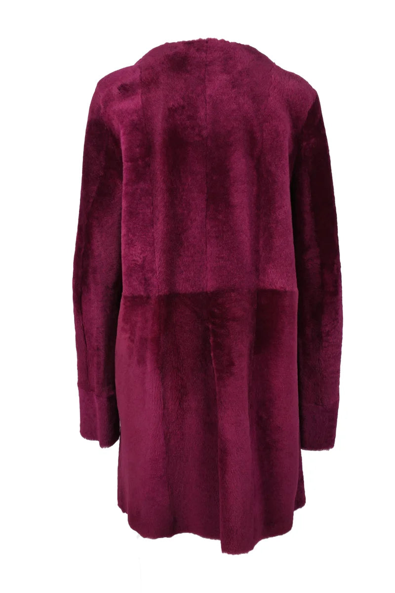 Drome Leather Coat - Red