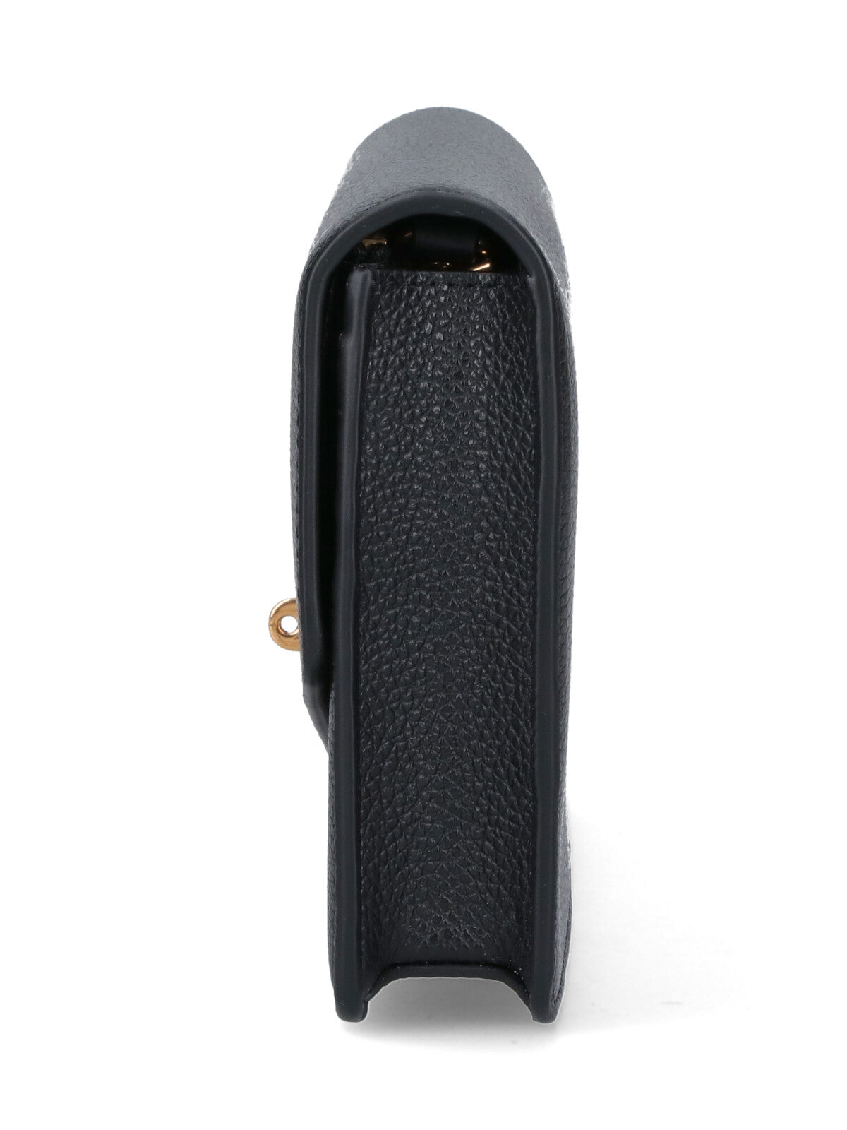 "Darley" Chain Clutch In Black Calfskin