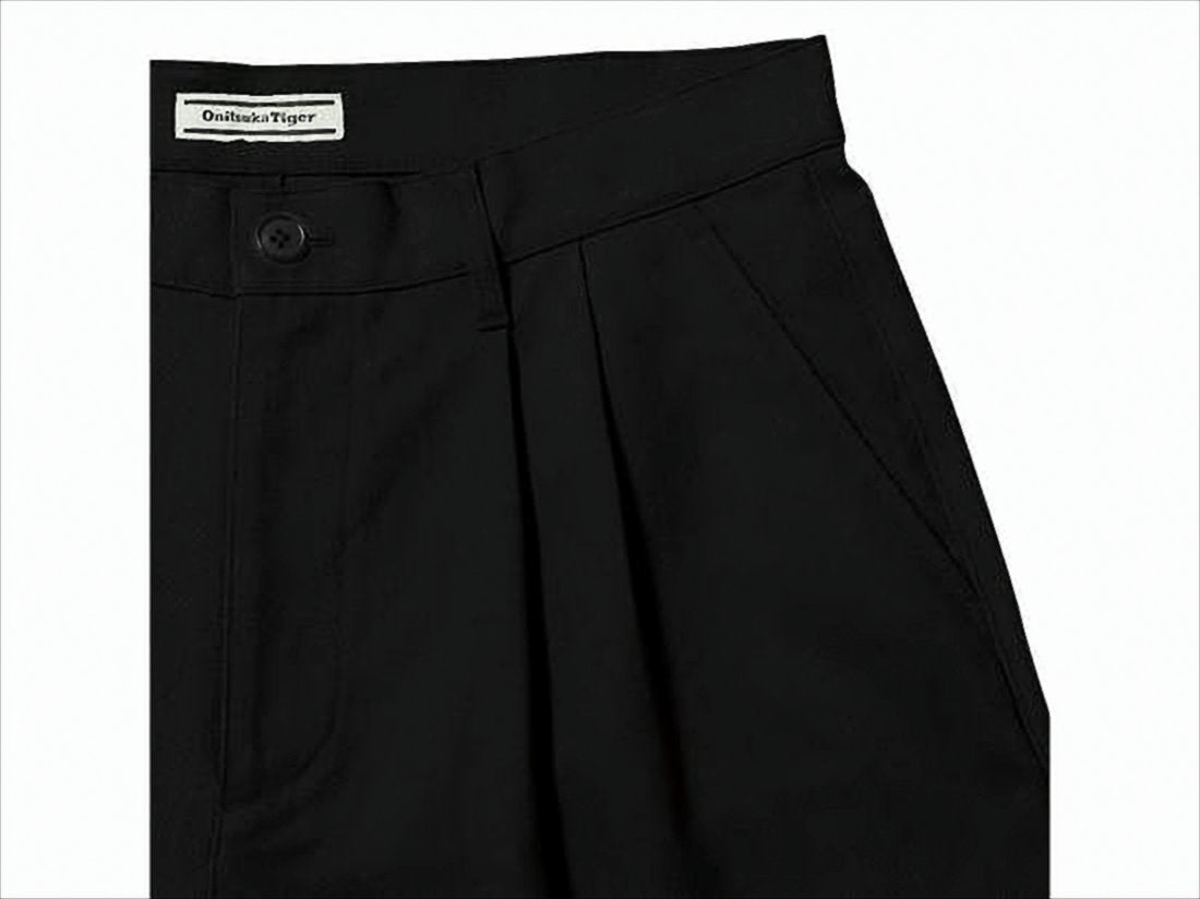 High-Waisted Straight-Leg Pants with Pleated Detailing