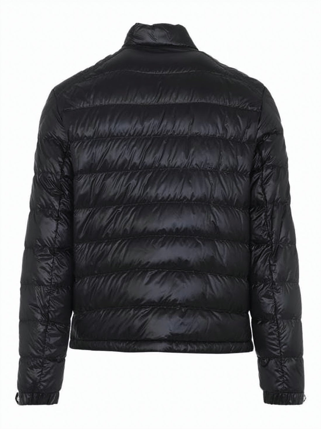 Lightweight Padded Jacket with High Collar and Quilted Finish