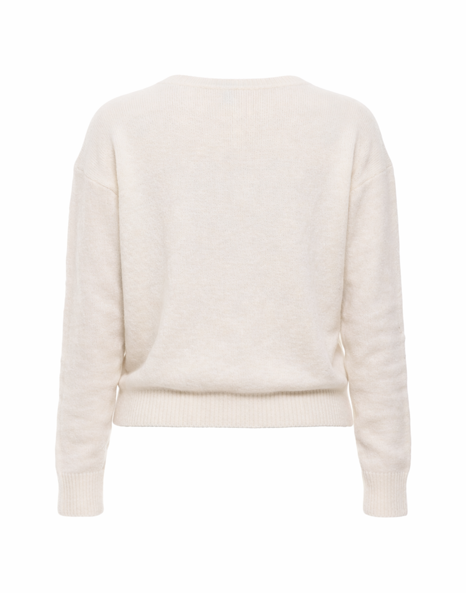 V-Neck Alpaca Blend Sweater With