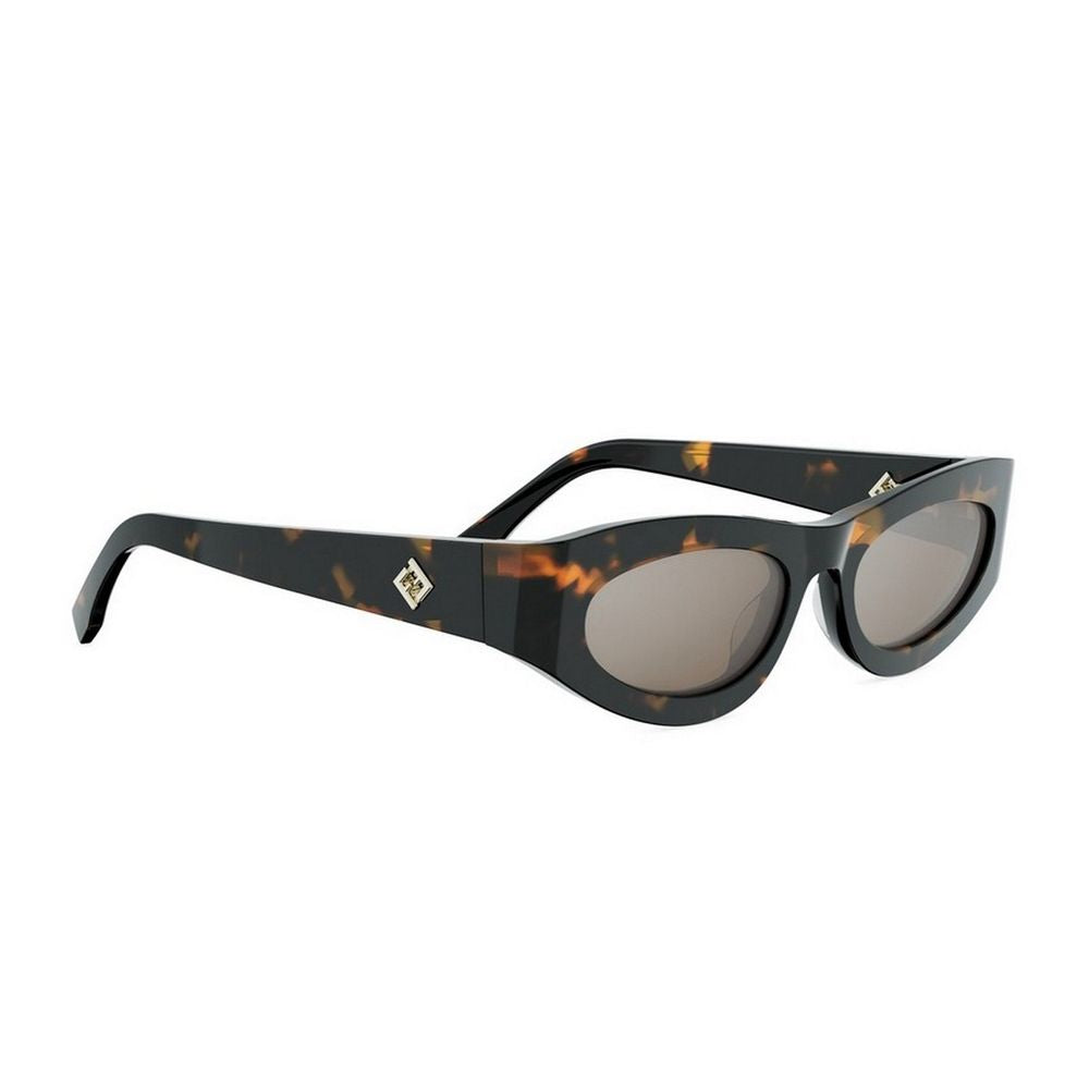 Ff Diamonds Thick Oval Acetate Sunglasses