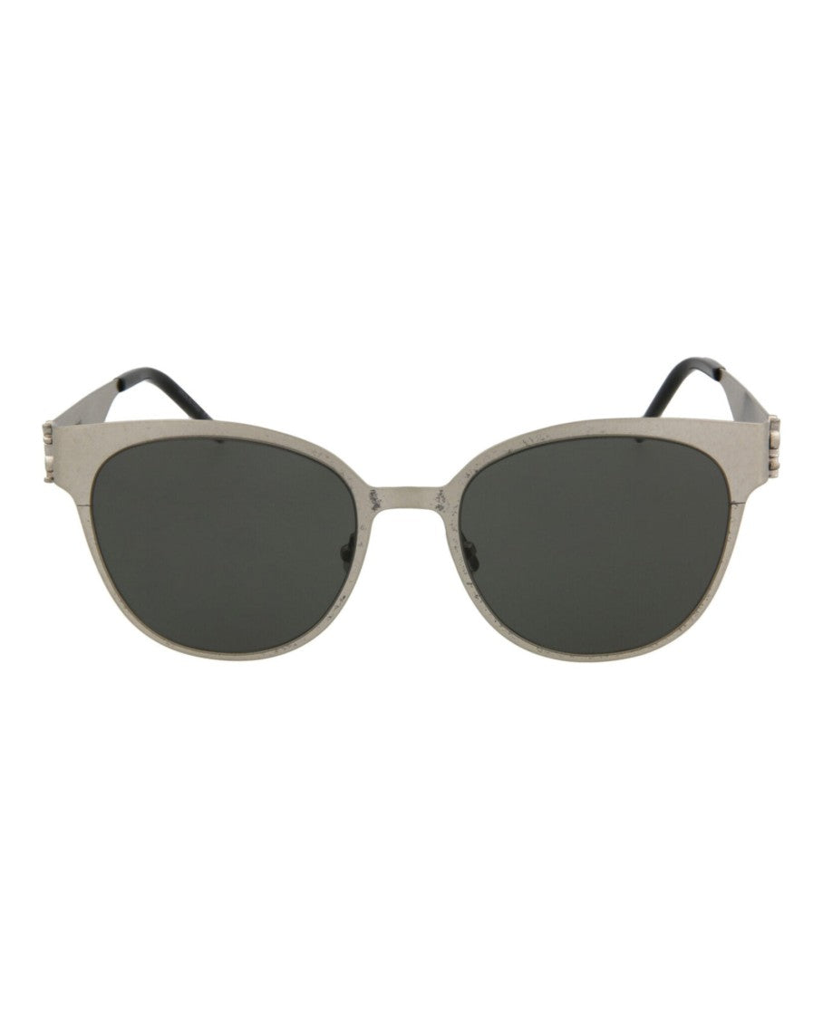 Round-Frame Metal Sunglasses